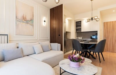 Аренда светлой 2-комнатной квартиры, 55 м², ЖК BW Aqua, Белград, Сербия